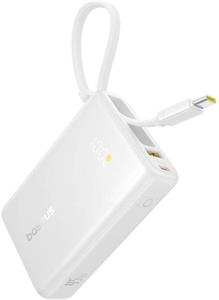 Baseus powerbanka PicoGo Digital Display 10000mAh 45W, biela