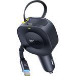 Baseus PrimeTrip VR2 auto nabíjačka, USB-C 1,5m, 30W 1x USB-C černá