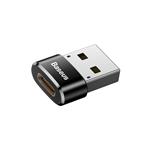 Baseus redukcia USB-A na USB-C M/F, čierna
