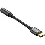 Baseus redukcia USB-C na jack 3,5 M/F, káblová, 0,10m, čierna