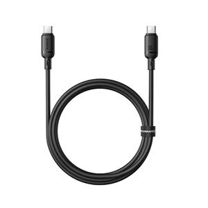 Baseus Silky kábel USB-C 100W, 1,0m, čierny