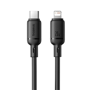 Baseus Silky kábel USB-C na Lightning  20W, 1,0m, čierny