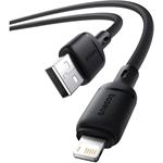 Baseus Silky kábel USB na Lightning 2.4A 1,0m, čierny