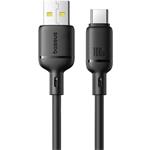 Baseus Silky kábel USB na USB-C 100W, 1,0m, čierny