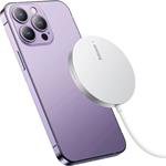 Baseus Simple Mini3, bezdrôtová nabíjačka 15W, biela