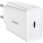 Baseus Speed Mini rýchlo nabíjačka 20W, USB-C, biela