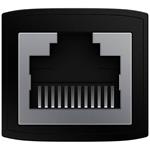 Baseus spojka UTP RJ45 cat.5, čierna