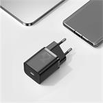 Baseus Super Si 1C, rýchlo nabíjačka 25W + kábel USB-C 3A 1m, čierna