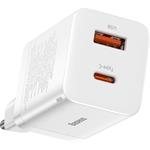 Baseus Super Si Pro rýchlo nabíjačka USB + USB-C, 30W, biela