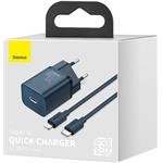 Baseus Super Si Quick Charger USB-C 20W + kábel lightning 1m, modrá