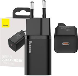 Baseus Super Si rýchlonabíjačka USB-C, 25W, čierna