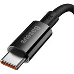 Baseus Superior kábel USB na USB-C, 6A, 100W, 1,0m, čierny
