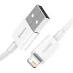 Baseus Superior Series kábel USB na Lightning, 2.4A, 1,0m, biely