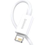 Baseus Superior Series kábel USB na Lightning, 2.4A, 1,0m, biely