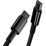 Baseus Tungsten Gold Fast Charging Data kábel USB-C, 100W, M/M, prepojovací 2,0m, čierny