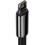 Baseus Tungsten Gold kábel USB na Lightning 2.4A, 1,0m, čierny