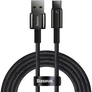 Baseus Tungsten Gold kábel USB na USB-C 100 W, 1,0m, čierny