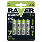 Batéria RAVER alkalická AA, 4ks/ blister