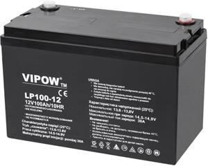 Baterie olověná 12V / 100Ah VIPOW BAT0225 gelový akumulátor