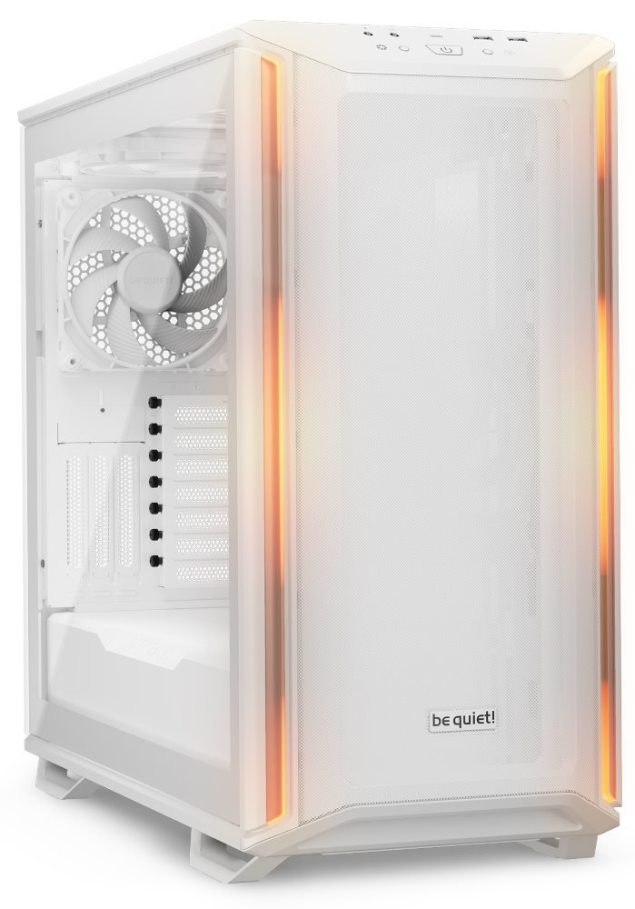 Be quiet! skříň DARK BASE 701 / MidT / bez zdroje / 3x140mm fan / ARGB / 1x USB-C + 2x USB3 / průhledná bočnice / bílá