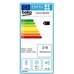 Beko CSA270K20XP, chladnička kombi