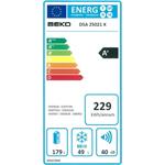 Beko DSA 25021 X chladnička kombi