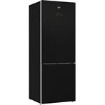BEKO RCNE560E60ZGBHN, kombinovaná chladnička, čierna