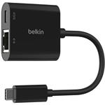 Belkin USB-C adaptér s Gigabit Ethernetem RJ45 + 100W napájanie