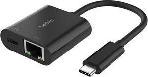 Belkin USB-C adaptér s Gigabit Ethernetem RJ45 + 100W napájanie