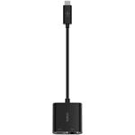 Belkin USB-C na Ethernet + 60W Power Delivery adaptér, čierny