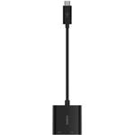 Belkin USB-C na Ethernet + 60W Power Delivery adaptér, čierny