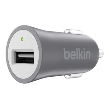 Belkin USB nabíječka MIXIT^ Metallic do autozásuvky 1x2.4A, šedá