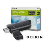 Belkin WiFi USB adaptér Surf/Share, 802.11n MIMO (300 Mbps)