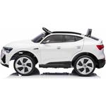 Beneo Audi E-tron Sportback, elektrické autíčko, 12V, biele