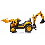 Beneo Caterpillar, elektrický bager so svahovacou aj výkopovou lyžicou, 2x 30W, žltý