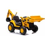 Beneo Caterpillar, elektrický bager so svahovacou aj výkopovou lyžicou, 2x 30W, žltý