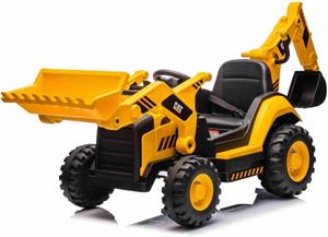 Beneo Caterpillar, elektrický bager  so svahovacou aj výkopovou lyžicou, 2x 30W, žltý