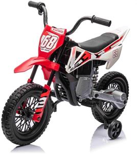 Beneo elektrická motorka MOTOCROSS, červená