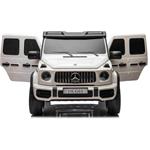 Beneo elektrické autíčko Mercedes-Benz G63 AMG 4x4, biele