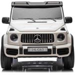 Beneo elektrické autíčko Mercedes-Benz G63 AMG 4x4, biele