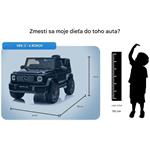 Beneo elektrické autíčko Mercedes G, čierne