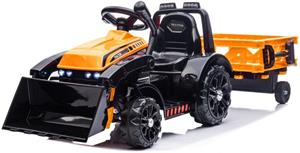Beneo Elektrický Traktor FARMER s naberačkou a vlečkou, oranžový