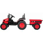 Beneo Elektrický Traktor POWER s vlečkou, červený