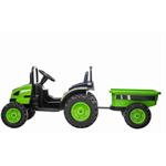 Beneo Elektrický Traktor POWER s vlečkou, zelený