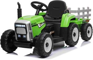 Beneo Elektrický Traktor WORKERS s vlečkou, zelený