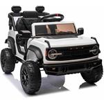 Beneo Ford Bronco, elektrické autíčko s pohonom zadných kolies s licenciou, biele