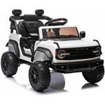 Beneo Ford Bronco, elektrické autíčko s pohonom zadných kolies s licenciou, biele
