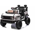 Beneo Ford Bronco, elektrické autíčko s pohonom zadných kolies s licenciou, biele