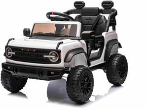 Beneo Ford Bronco, elektrické autíčko s pohonom zadných kolies s licenciou, biele