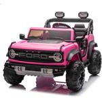 Beneo Ford Bronco XL, elektrické autíčko s pohonom zadných kolies, licencované, dvojmiestne, ružové